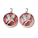 Cherry Quartz Glass Pendants(GG-CBA040B-02P-01)-1
