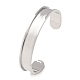 304 Stainless Steel Grooved Bangle Base(SA-CBACA70-03P)-4
