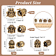 4Pcs 4 Styles Brass European Beads(KK-NB0003-58)-2
