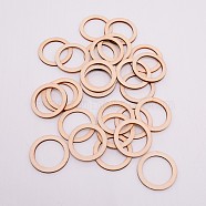 Unfinished Wood Linking Rings, Laser Cut Wood Shapes, for DIY Crafts and Jewelry Making, Tan, 40x2.5mm, Inner Diameter: 30mm(WOOD-WH0099-12C)