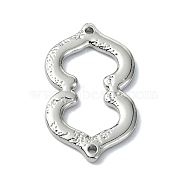 Rack Plating Alloy Links, Gourd Connector Charms, Platinum, 32x19x2mm, Hole: 1.5mm(FIND-M014-04P)