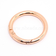 Alloy Spring Gate Rings, Cadmium Free & Lead Free, Light Gold, 41x5mm(AJEW-WH0129-48D-LG)