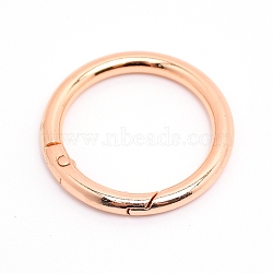 Alloy Spring Gate Rings, Cadmium Free & Lead Free, Light Gold, 41x5mm(AJEW-WH0129-48D-LG)