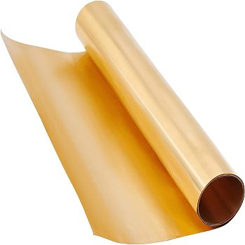 Copper Rolls, for Mechanical Cutting, Precision Machining, Mould Making, Gold, 20x0.003cm