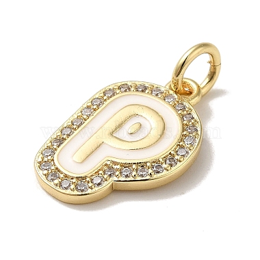 Brass Micro Pave Cubic Zirconia Pendants(KK-K354-02G-P)-2