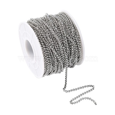 304 Stainless Steel Rolo Chains(CHS-R006-2mm)-4