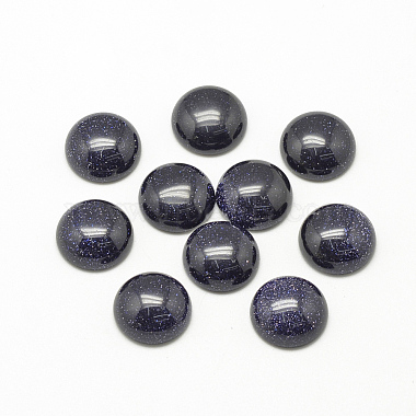 12mm Half Round Blue Goldstone Cabochons