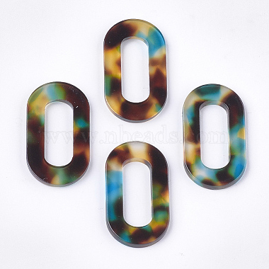Colorful Oval Cellulose Acetate Linking Rings