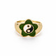 Rack Plating Light Gold Alloy Enamel Wide Band Rings(RJEW-Q163-006-RS)-1