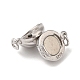 Rhodium Plated 925 Sterling Silver Magnetic Clasps(STER-G038-13P)-2
