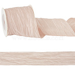 Polyester Ribbon, for Garment Accessories, Gift Decoration, Misty Rose, 2 inch(50.5mm), about 10.00 Yards(9.14m)/Roll(OCOR-WH20012-31B)
