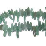 Gemstone Beads, Natural Green Aventurine, Bead: about 5~7mm wide, 12~22mm long, hole: 1mm, 16 inch(X-G416-A6)