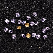 Glass Pointed Back Rhinestone, Faceted Diamond, Back Plated, Violet, 2x2mm, about 1440pcs/bag(CR2mm24Y)