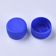 Plastic Bottle Caps, Column, Blue, 32.5x16.5mm, Inner Diameter: 28.5mm, about 95~100pcs/bag(FIND-WH0043-18A)
