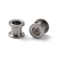 303 Stainless Steel Beads, Column, Stainless Steel Color, 6x5mm, Hole: 3.5mm(STAS-Q302-23D-P)