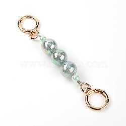 Acrylic Bag Extender Chain, with Zinc Alloy Spring Gate Rings, Bag Straps Replacement Accessories, Aquamarine, 16cm(GN-TAC0002-01A)