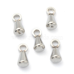 201 Stainless Steel Chain Extender Drop, Cone, Stainless Steel Color, 6.5x3mm, Hole: 1.6mm(STAS-G245-14)
