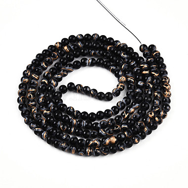 Baking Paint Glass Beads Strands(DGLA-N010-6mm-M)-3