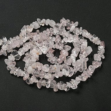 Natural Rose Quartz Chip Beads Strands(F007-02)-2