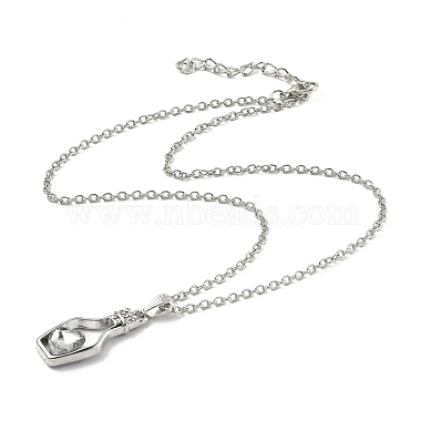Alloy Resin Pendant Necklaces(NJEW-B0003-01P)-4