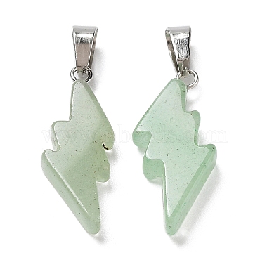 Natural Green Aventurine Pendants(G-C057-01P-02)-2