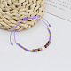  Colorful Beaded Bracelet Sweet and Cute Girl Style Adjustable Imitation Pearl Bracelet Versatile Bracelet(AR4716-10)-1