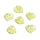 Vert transparent pendentifs feuille d'acrylique pour des bijoux de collier volumineux(X-DBLA410-9)-1