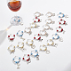 24Pcs 12 Style Tibetan Style Alloy Pendant Wine Glass Charms with Brass Hoop Earring Findings(AJEW-AB00059)-4