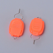 Fishing Rod  Accessories, Card Line Tool, Orange, 33x14.5x9mm, Hole: 3mm(FIND-WH0067-31A)