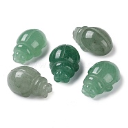 Natural Green Aventurine Carved Healing Figurines, Reiki Energy Stone Display Decorations, Ladybug, 25~25.5x17~17.5x11~12mm(G-B062-02A)