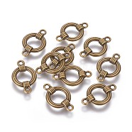 Alloy Links connectors, Lead Free and Cadmium Free, Ring, Antique Bronze, 27x17x5mm, Hole: 2.5mm(X-EA9823Y-AB)