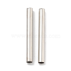 Brass Tube Beads, Cadmium Free & Lead Free, Platinum, 25x2.8mm, Hole: 2mm(KK-B120-03L-P)