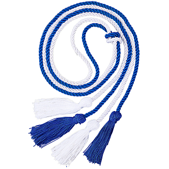 2Pcs 2 Colors Polyester Doctoral Cap Graduation Tassel Pendant Hanging, Mixed Color, 1634mm, 1pc/color