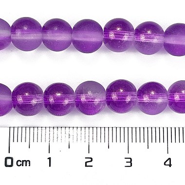 brins de perles de verre transparent dépoli(GLAA-P065-8mm-15)-3