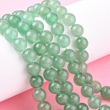 Chapelets de perles en aventurine vert naturel(X-G-G099-8mm-17)-6