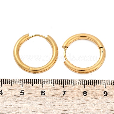 Ion Plating(IP) 304 Stainless Steel Huggie Hoop Earrings(X-EJEW-O087-06A)-5