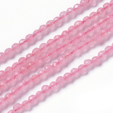 2mm Pink Round Other Jade Beads