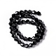 Black Color Faceted Glass Bicone Beads Strands(X-GLAA-S026-6mm-10)-3