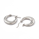 201 Stainless Steel Hoop Earrings with 304 Stainless Steel Pins for Women(EJEW-B016-06P)-2