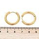 Ion Plating(IP) 304 Stainless Steel Huggie Hoop Earrings(X-EJEW-O087-06A)-5