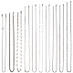 10Pcs 10 Style 304 Stainless Steel Curb & Rope & Box & Wheat & Bar Link Chain Necklaces Set(MAK-OC0001-009)-1