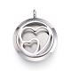 316 Surgical Stainless Steel Diffuser Locket Pendants(STAS-H342-40P)-1
