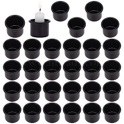 Aluminum Candle Cup, Jar Candle Making Accessories, Black, 2.65x1.9cm, Inner Diameter: 2.2cm(AJEW-WH0299-81)