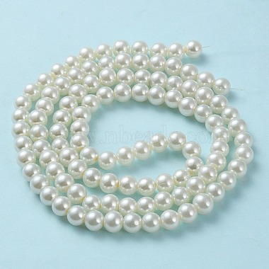 cuisson peint perles de verre nacrées brins de perles rondes(X-HY-Q330-8mm-02)-3