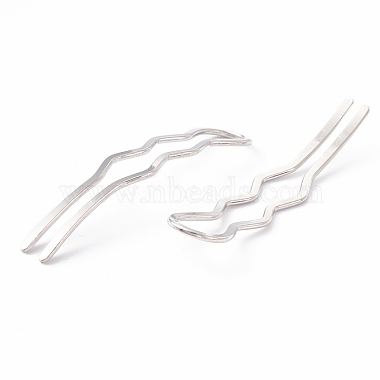 Латунные вилки для волос с покрытием стойки(OHAR-C004-01P)-2