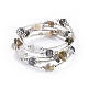 Five Loops Natural Labradorite & Moonstone Wrap Bracelets(X-BJEW-JB04488-04)-1