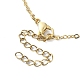 2Pcs 2 Color Brass Bar Link Chains Macrame Pouch Empty Stone Holder for Pendant Necklaces Making(NJEW-JN04466-01)-5