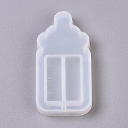 Shaker Mold, DIY Quicksand Jewelry Silicone Molds, Resin Casting Molds, For UV Resin, Epoxy Resin Jewelry Making, Feeder, White, 66.5x34.5x8.5mm(X-DIY-WH0152-10)