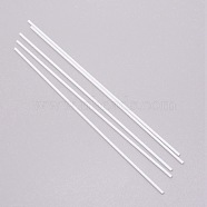 ABS Plastic Round Tube, for DIY Sand Table Architectural Model Making, White, 252x3mm, 2mm inner diameter, 5pcs/set(KY-WH0043-12A)