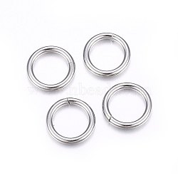 Tarnish Resistant 304 Stainless Steel Jump Rings, Open Jump Rings, Stainless Steel Color, 12 Gauge, 14x2mm, Inner Diameter: 10mm(A-STAS-F174-14P)